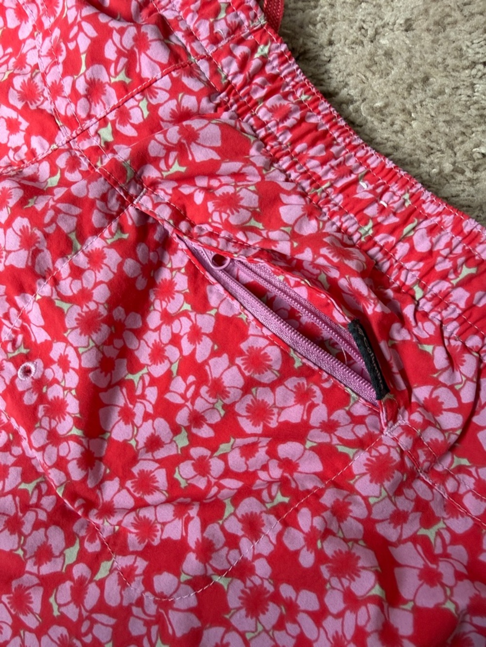 Columbia Pink Floral Drawstring Women’s Shorts size L - Picture 12 of 12